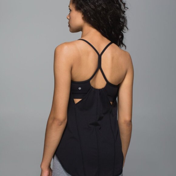 Lululemon Roll Out Tank Black/Black Size 6 - Picture 3 of 5